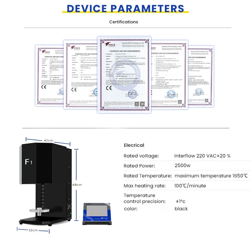 Zirconia Dental Sintering Furnace parameter Zirconia Dental Sintering Furnace parameter