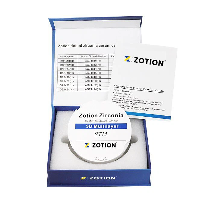 A1/a2/a3 Color Dental Zirconia Block Multilayer Zirconia Disc