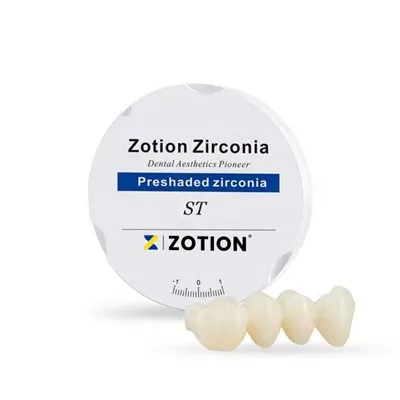 Đĩa zirconia nhiều lớp Thiếu răng Răng giả Men răng Zirconia Trống