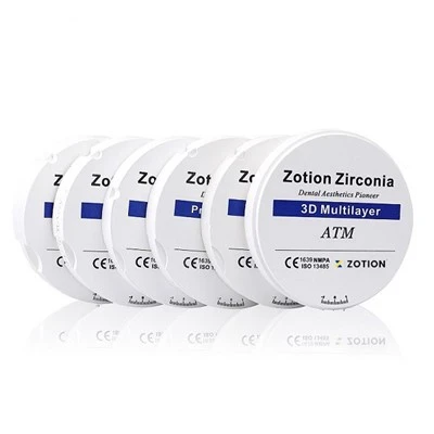 CAD CAM Sản phẩm nha khoa Geramic Zirconia Discs Khối zirconia cho răng giả Veneers Veneers răng