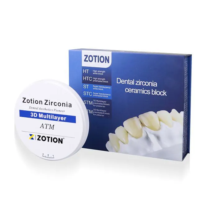 Zotion 3D Multilayer Dental Zirconia For Anterior Teeth